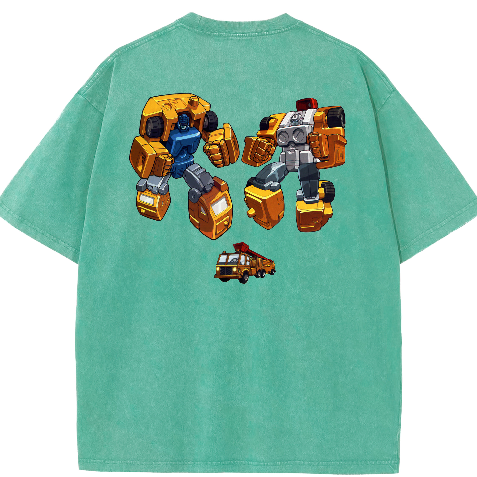 （画像用）  綿100% ヴィンテージ風 半袖Tシャツ（背面プリント）